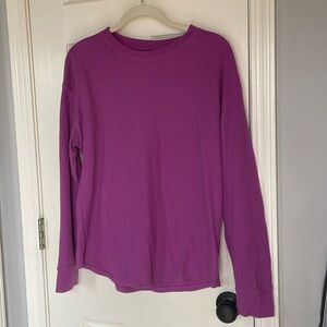 Magenta time and tru waffle knit top XL